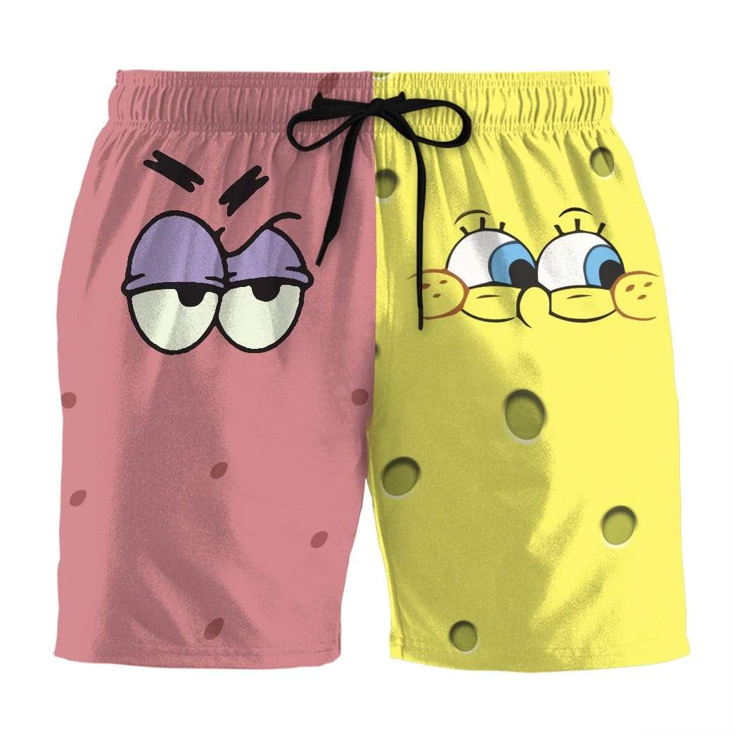 3D Patrick Star SpongeBob SquarePants Custom Summer Beach Shorts Swim ...